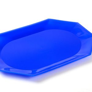 PLATO/BANDEJA DE PLASTICO APTO MICROONDAS 20 X 28 CM. X 10 UNI. (1748)