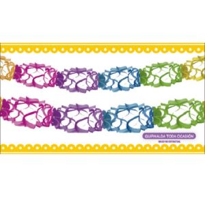 GUIRNALDA FORMAS MULTICOLOR N°3. X 3.6 MTS. (1475)