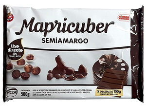 CHOCOLATE MAPRICUBER SEMIAMARGO X 500 GR.