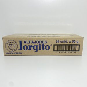 CAJA ALFAJOR JORGITO DULCE DE LECHE X 24 UNI.