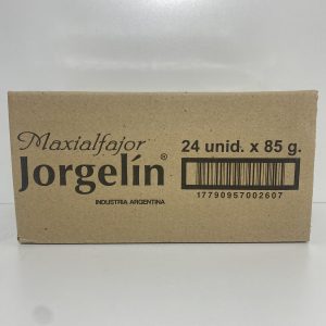 CAJA ALFAJOR JORGELIN NEGRO X 24 UNI.