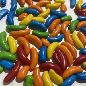 LENTEJAS FRUTALES "PALMESANO" BANANITAS X 100G.