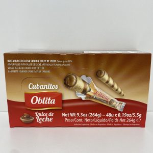 CUBANITOS OBLITA SABOR DULCE DE LECHE X 48 UNI. (1281)