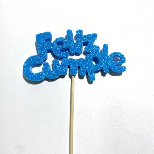 PINCHE PARA TORTA DE GOMA FELIZ CUMPLE "CHICO" (5007)