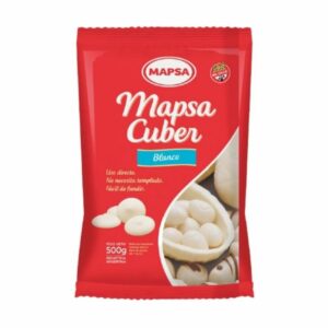 CHOCOLATE MAPSACUBER BOTON BLANCO X 500 G. (5579)