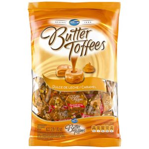 CARAMELOS MASTICABLES BUTTER TOFFEES DULCE DE LECHE X 822G.