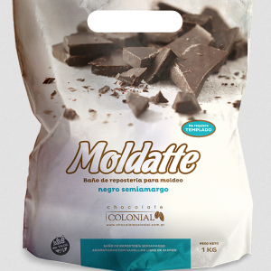 CHOCOLATE MOLDATTE SEMIAMARGO X 500 GR.