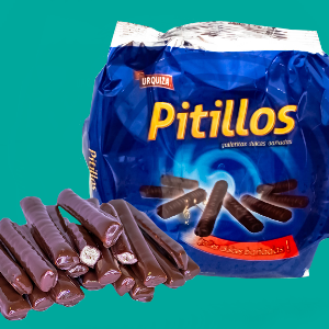CUBANITOS PITILLOS BAÑADOS EN CHOCOLATE X 200G. URQUIZA