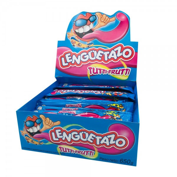 LENGUETAZO CAJA X 32UNI. TUTTI FRUTI