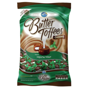 CARAMELOS MASTICABLES BUTTER TOFFEES MENTA C/ CHOCOLATE X 822G.