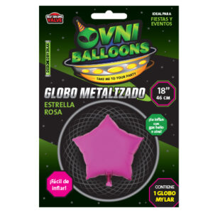 GLOBO METALIZADO EN FORMA DE ESTRELLA 18"