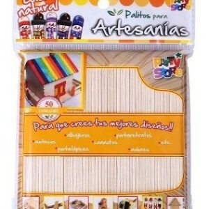 PALITO DE HELADO NATURAL 11 CM X 48 UNI. "PARTY STORE" (2070)