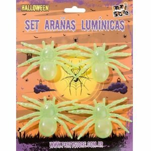 SET ARAÑAS LUMINICAS X 4 UNI. (3592)