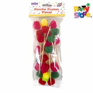 PINCHES COCKTAIL/COPETIN PANAL DE FRUTAS X 24 UNI. PARTY STORE (6446)