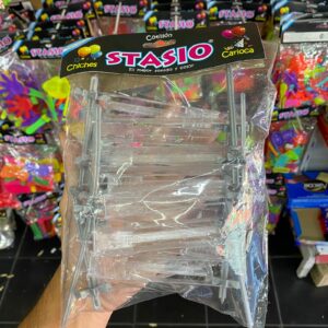 MATRACA DESTELLO PLATA X 12 UNI. STASIO (6564)