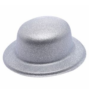 GORRO BOMBIN GLITTER PLATA "PARTY STORE"