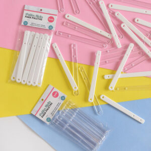 PALITOS STICKS P/PALETAS BLANCOS 12,5 CM X 12 U. "PARPEN"