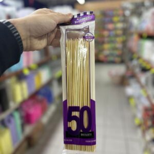 PALITOS DE BROCHETTE GRUESOS 25 CM. "PARTY STORE"