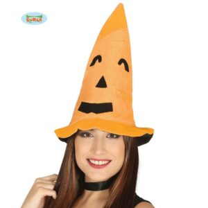GORRO DE BRUJA CALABAZA NARANJA "ALFATRADE"