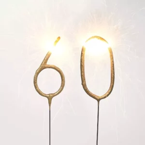 VELA NUMERO ESTRELLITA MAGICA DORADO PARTY STORE