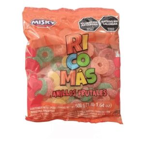 GOMA RICOMAS MISKY ANILLOS FRUTALES X 500 GRS(5628)