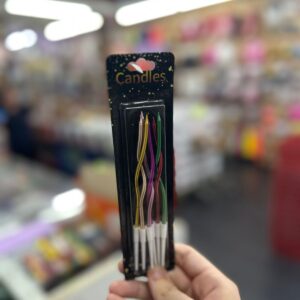 BLISTER VELAS PINCHE C/ ONDAS DE COLORES