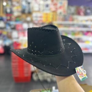 SOMBRERO COWBOY GAMUZA NEGRO