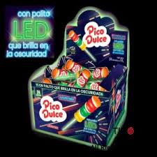 PICO DULCE CON PALITO LED X 24UNI.