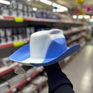 GORRO COWBOY FELPA BANDERA ARGENTINA BICOLOR
