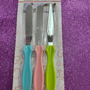 Set 3 espatulas acero x 23 cm (4114)
