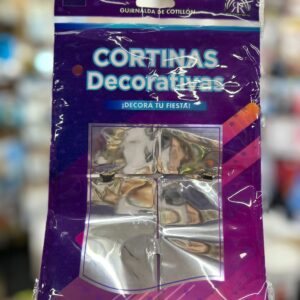 Cortina rectangular plata
