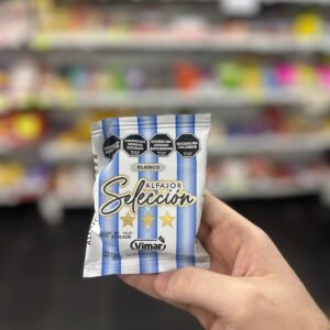 ALFAJOR ESCOLAR SELECCION BLANCO X UNIDAD
