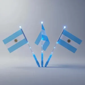 Varita Bandera Argentina con luz (4162)