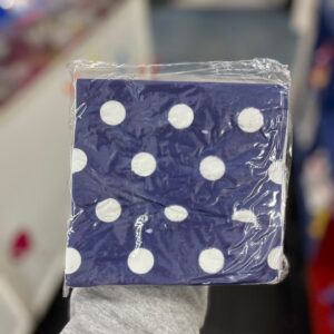Servilletas azules con lunares blancos 30x30x20 (4227)