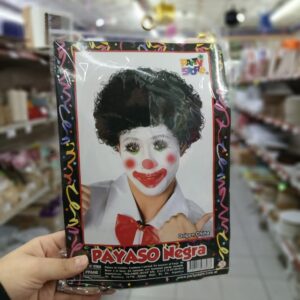 Peluca Payaso negro (6630)