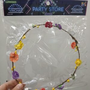Vincha flores Hippie (3306)