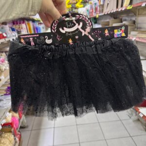 Tutu 25 cm prima balerina negro (2700)