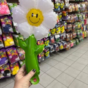Globo margarita con tallo (4386)