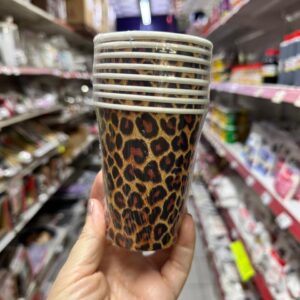 Vaso polipapel animal print (4459)