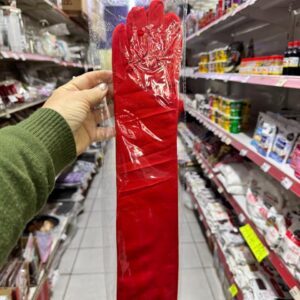 Guantes satinados rojos (4480)